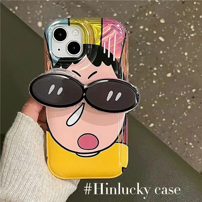

Чехол для телефона симпатичный карандаш в виде носа Shin Chan Boochan Apple 14Promax чехол для телефона Iphone 13/12 Новинка 11 противоударный кронштейн Xl 7 8P