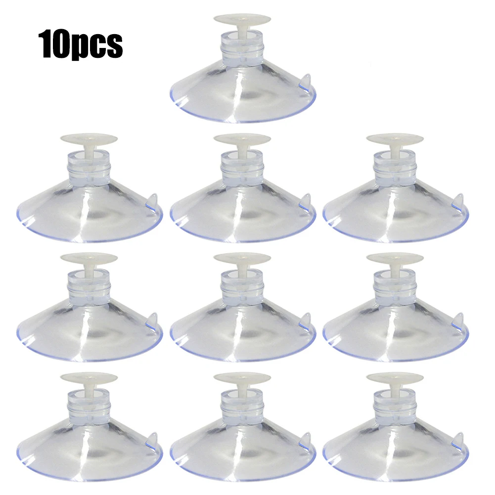 

10PCS 45mm Thumb Tack Suction Cups Sucker With Tacks Plastic/Rubber Pushpin Mushroom Suckers Kitchen Bathroom Decor