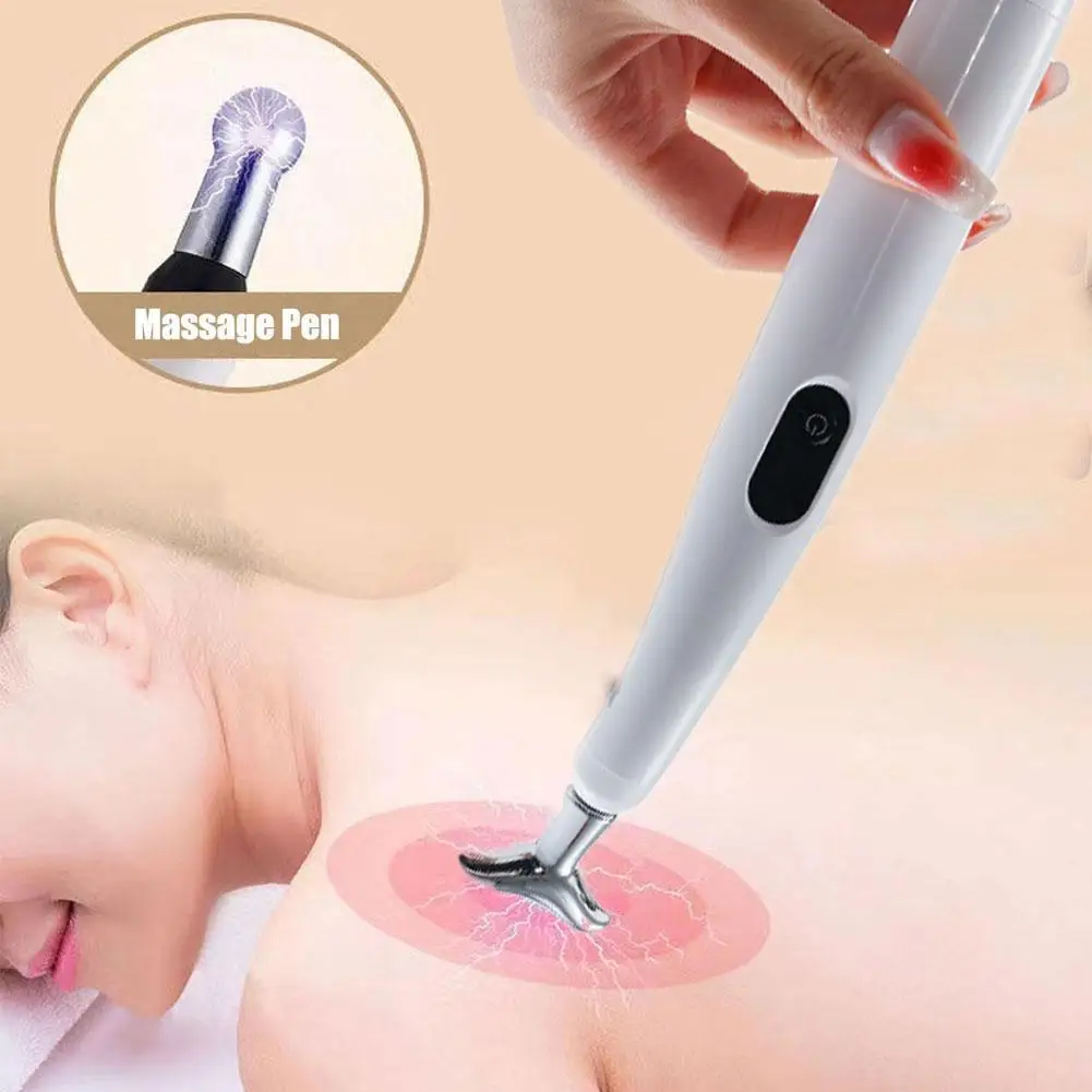 

5 в 1 Электронный Аккумуляторный перьевой массажер, 9 микротоков, импульсный массажер для мышц M5H4