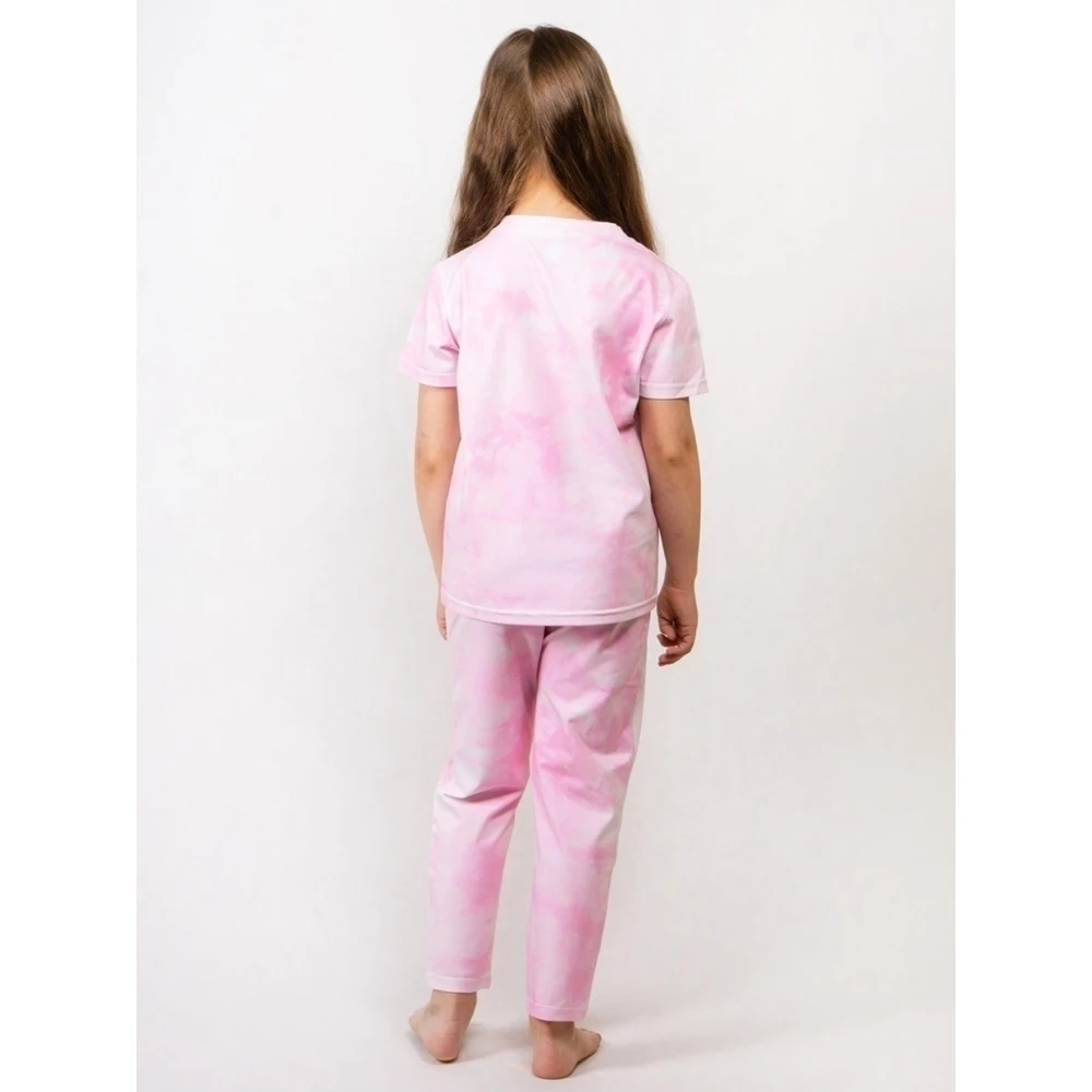 Пижамынй комплект для девочки FortyFour KPJ020 фиолетовый хлопок 100% |