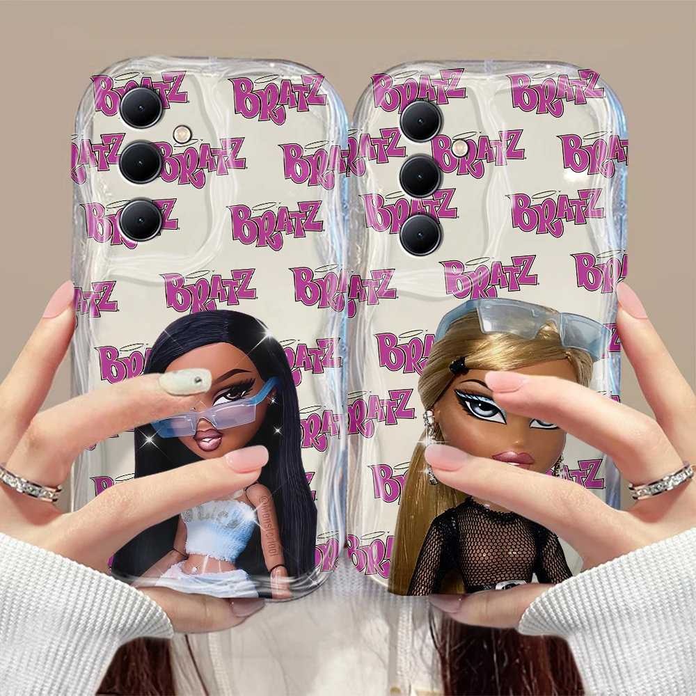 Симпатичная девушка Bratzs кукла 3D волна для OPPO Realme 12 11 10 9 8 7 7i 6 5 Pro Plus C67 C65 C55 C31 C35 C11 C12