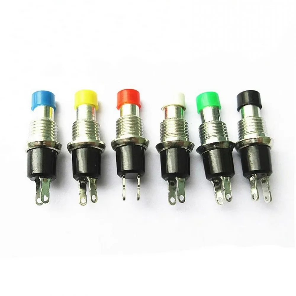 100 шт 7 мм мини круглый Мгновенный кнопочный переключатель Нажмите самосброс