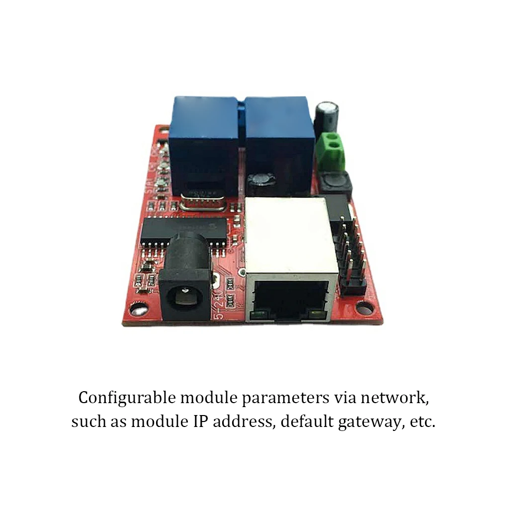 

DC 5-24V Ethernet 2-way Relay Board Delay Switch Controller Module Electronic Component Circuit Boards Repair Upgrade Modified