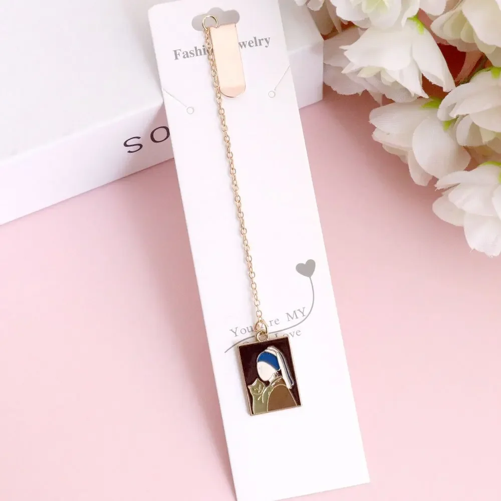 

Металлическая закладка с рисунком