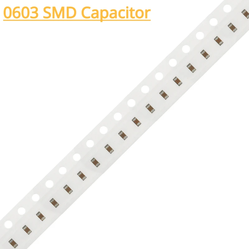 

100pcs 0603 SMD Capacitor ±5% 50V X7R 820pF 1nF 2.2nF 4.7nF 10nF 22nF 47nF 100nF 220nF