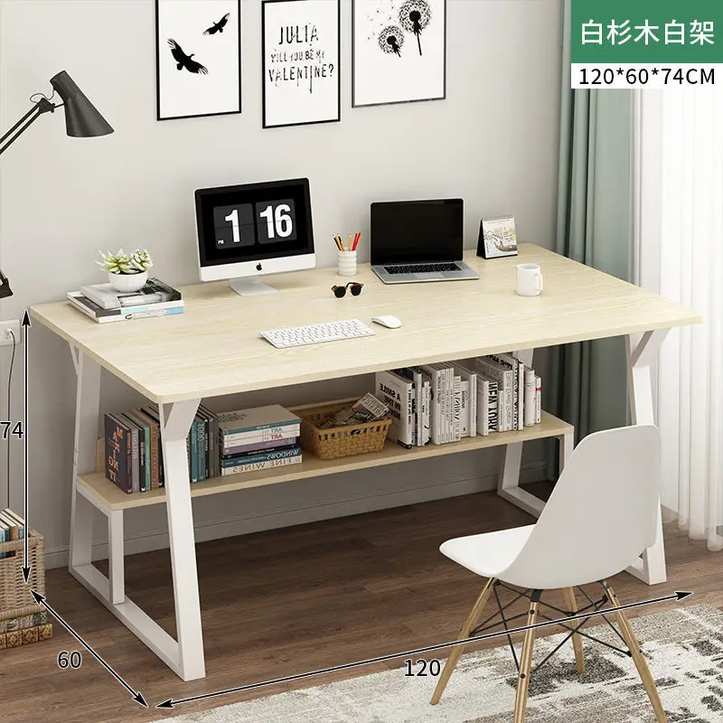 

SH Aoliviya Official New Desk Bookshelf Integrated Desk Student Combination Computer Desktop Household Minimalist