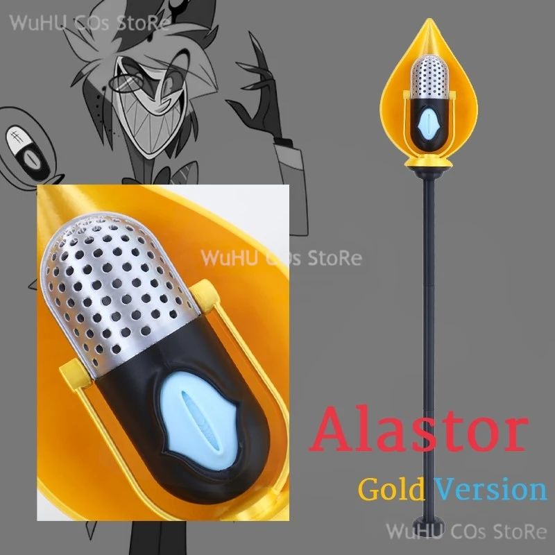 Фото Yume/2025 Hazzbin Косплей Отель Костюм Опора ALASTOR Микрофоны Опора Перчатки Alastor Золотой Опора Женщина Мужчины Хэллоуин Вечеринка Косплей №2