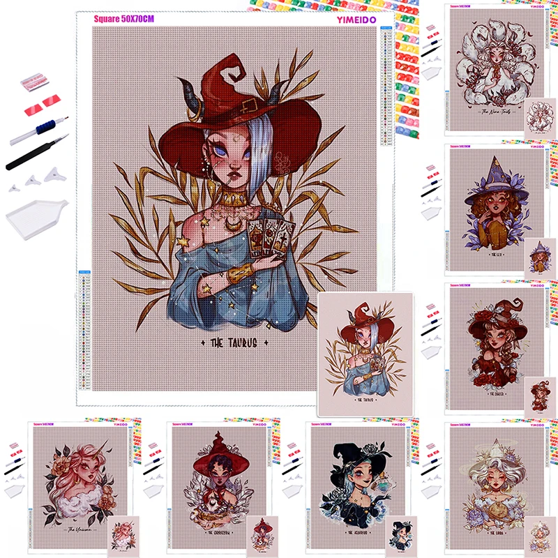 

5D DIY Diamond Painting Cartoon Rhinestone Picture Full Square/Round Zipper Bag Diamond Embroidery Mosaic Girls Decoration Gift