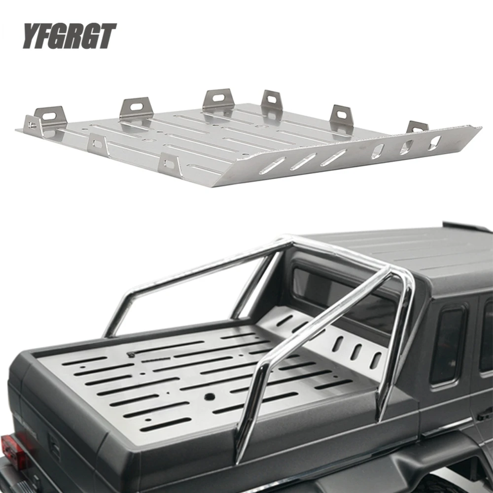 

1/10 Trail Crawler Truck Stainless Steel TRX-6 Rear Trunk Plate for Traxxas TRX6 G63 AMG 6x6 88096-4 Upgrade Parts
