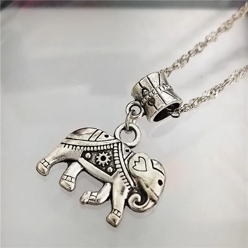 Ожерелье с подвеской в виде слона для женщин и девушек