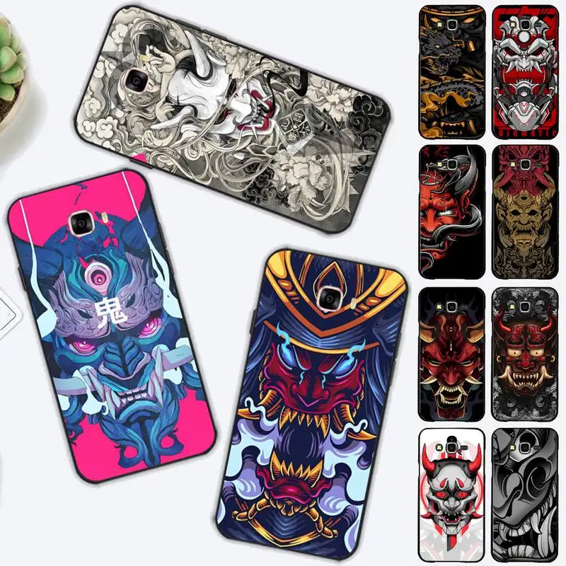 Samurai Oni Mask Phone Case For Samsung J 7 plus 7core J7 neo J6 plus prime J6 J4 J5 Mobile Cover