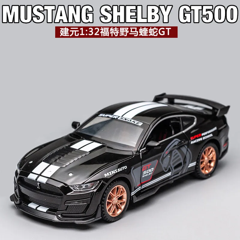 

TOY GODS 1/32 Scale Car Model Toys FORD MUSTANG SHELBY GT500 Sound&Light Diecast Metal Pull Back Car Model Toy For Children,Gift