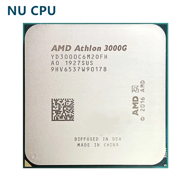 

AMD Athlon 3000G X2 3000G 3.5 GHz Dual-Core Quad-Thread CPU Processor YD3000C6M2OFH Socket AM4