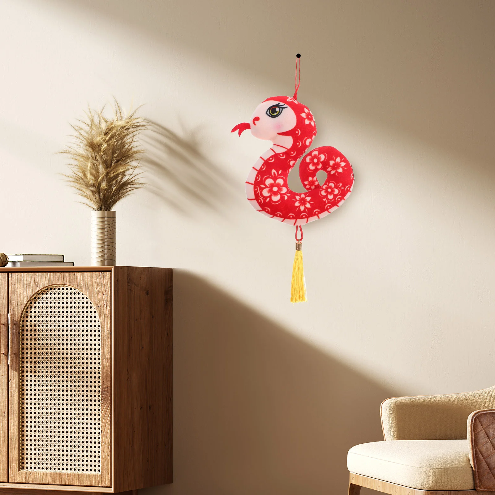 Плюшевая подвеска в виде змеи игрушки китайский Новый год подвесное украшение