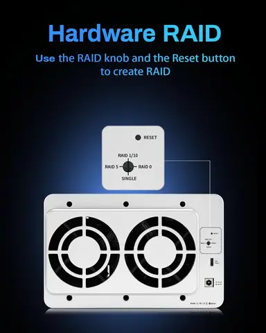 TERRAMASTER D5-310 Корпус для жестких дисков  RAID 5, 0, 1, 10