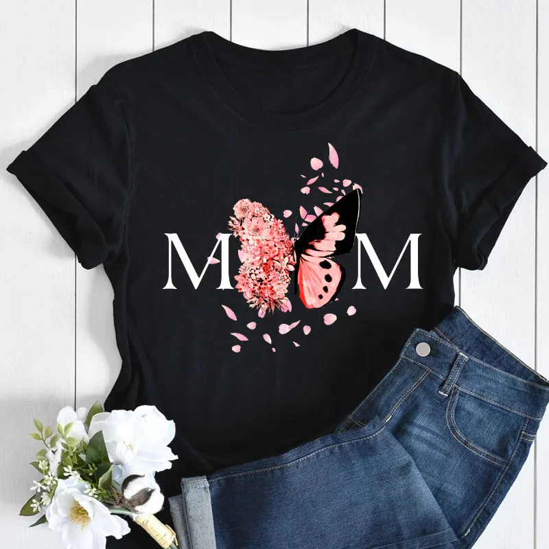 

Camiseta con estampado Floral para mujer, Blusa de manga corta para mujer, camisetas para mujer, ropa de calle para muje