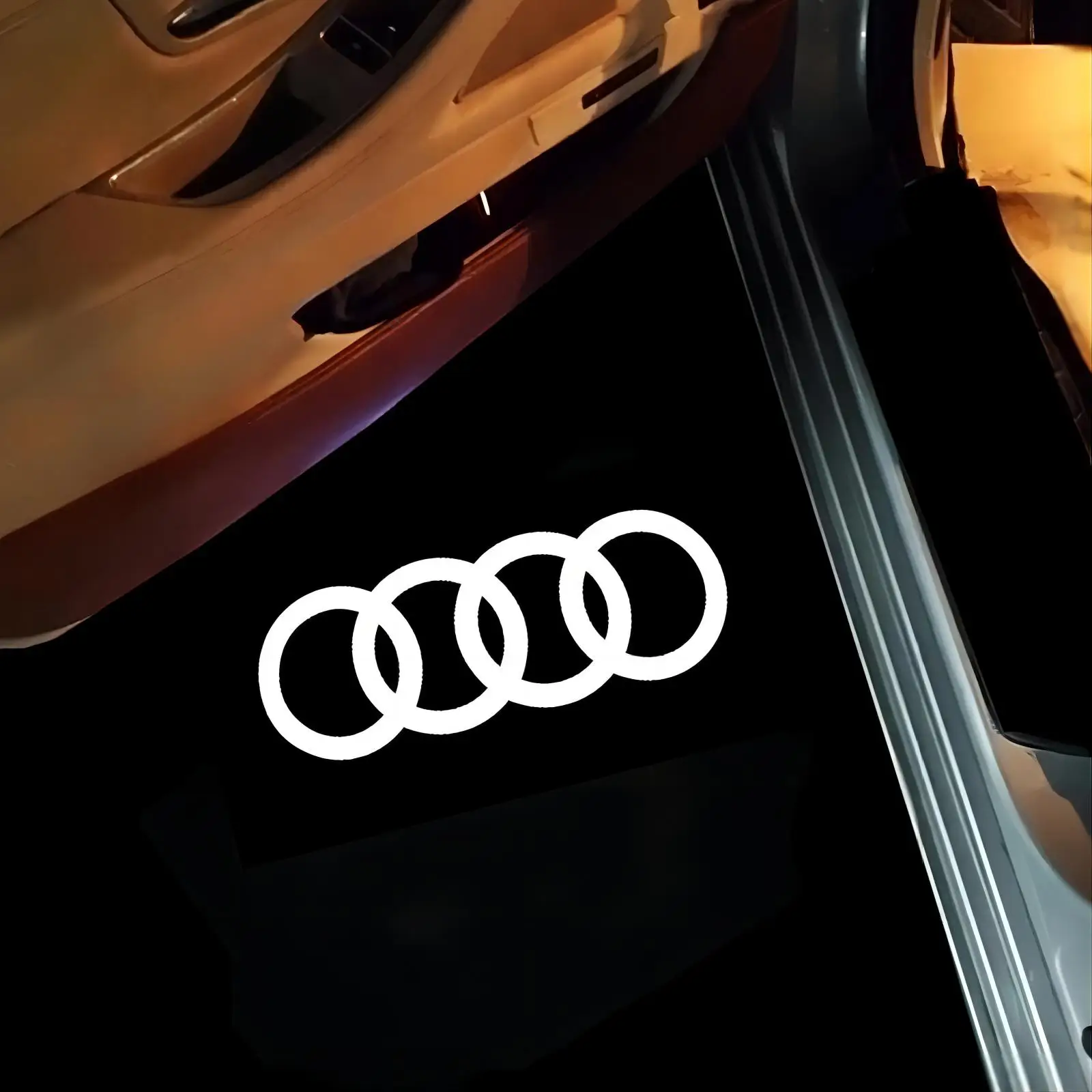 2x для Audi Sline Sport A4 B5 B6 B7 B8 RS S3 S4 S5 S6 S7 RS3 RS4 RS5 RS6 RS7 Авто дверь Светодиодный логотип