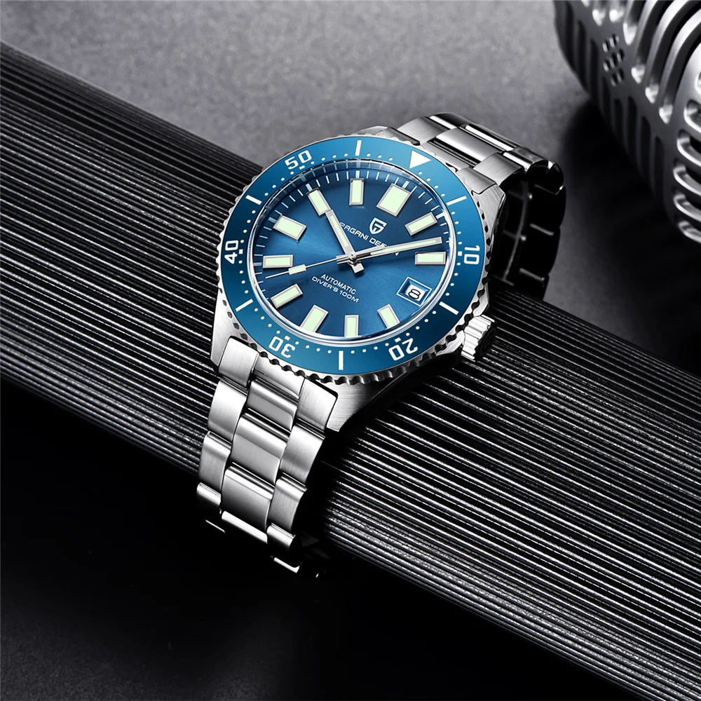 Pаспродажа Часы Pagani Design Мужские автоматические механические, брендовые водонепроницаемые деловые наручные часы с сапфировым стеклом из нержавеющей с...