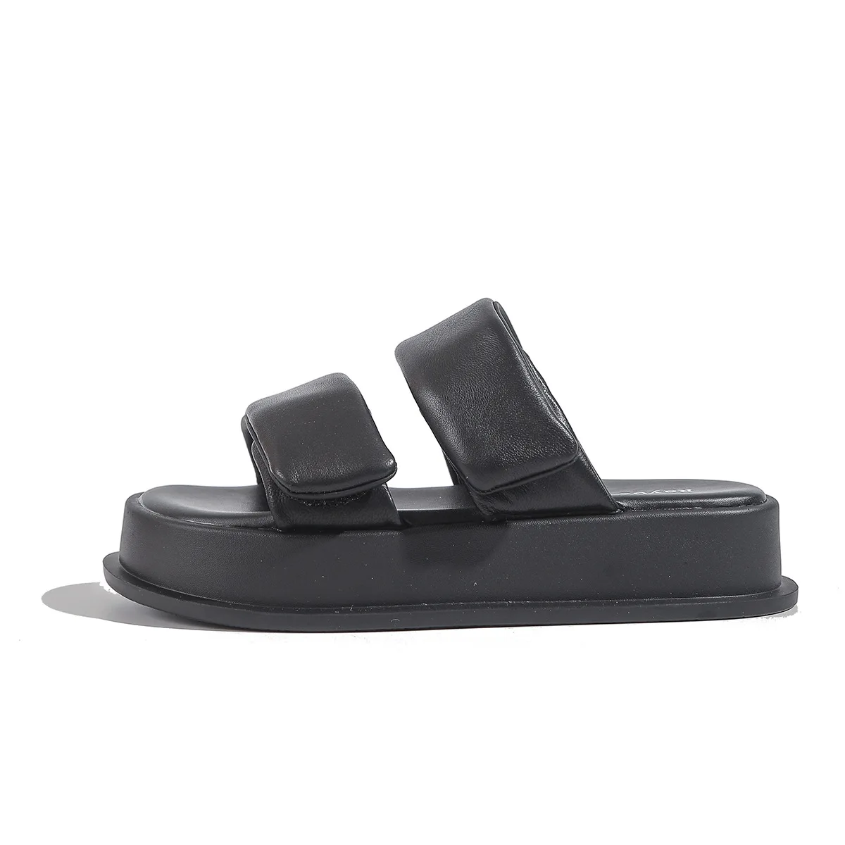 

Тапки женские из овечьей шкуры, роскошные сандалии на платформе, дизайнерские мягкие базовые, Повседневная модная обувь на плоской подошве,...