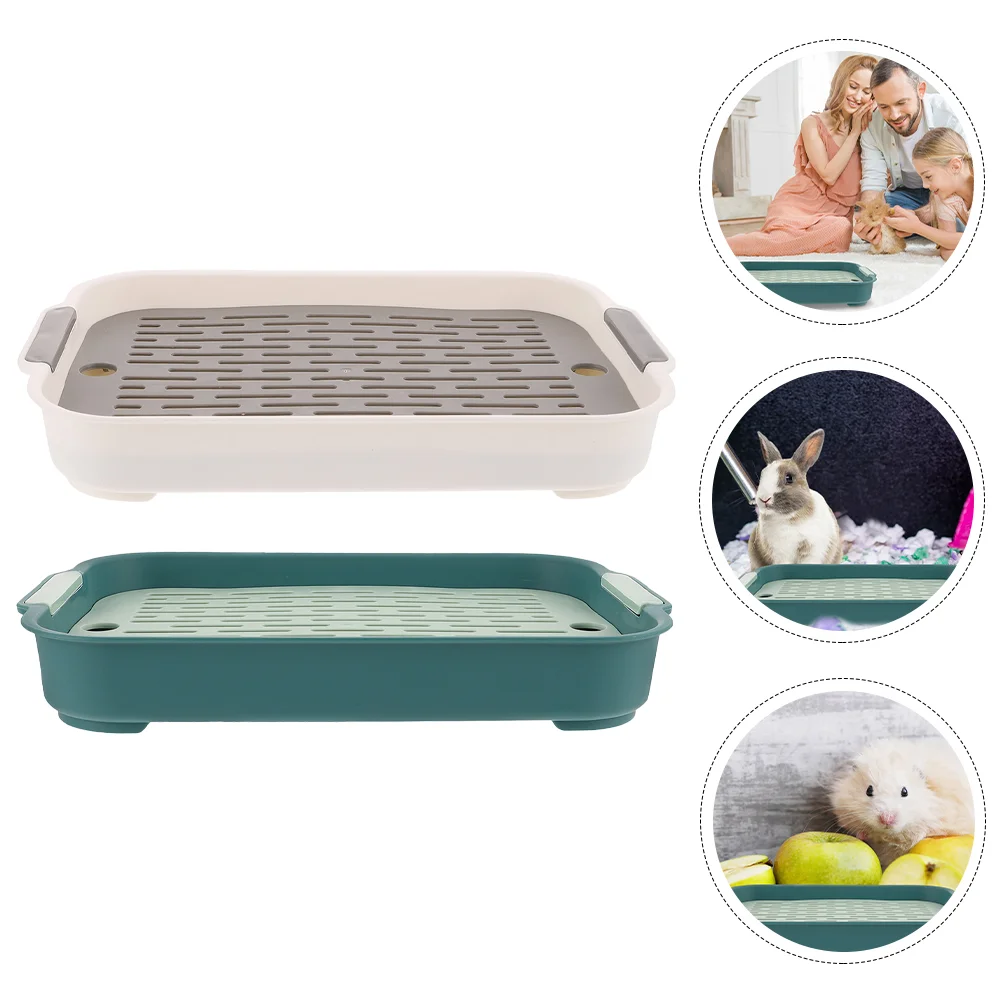 

Toilet Litter Box Bunny Rabbit Potty Pet Cage Guineahamsteranti Fall Training Pets Animal Bedding Trainer Panhousehold Tray