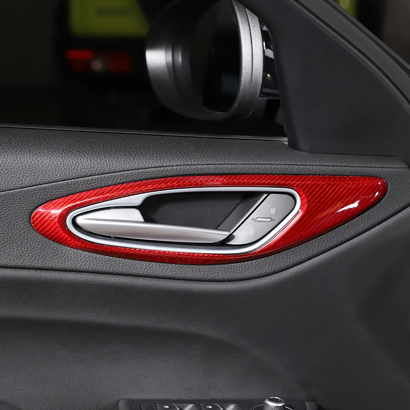 Настоящее углеродное волокно для Alfa Romeo Giulia 2017 2018 2019 2020 Автомобильная внутренняя