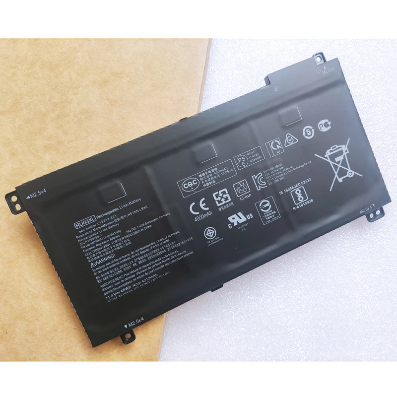 

Original RU03XL HSTNN-LB8K IB8P UB7P L12717-541 1C1 421 L12791-855 Laptop Battery For HP ProBook X360 11 G3 G4 G5 G6 440 G1