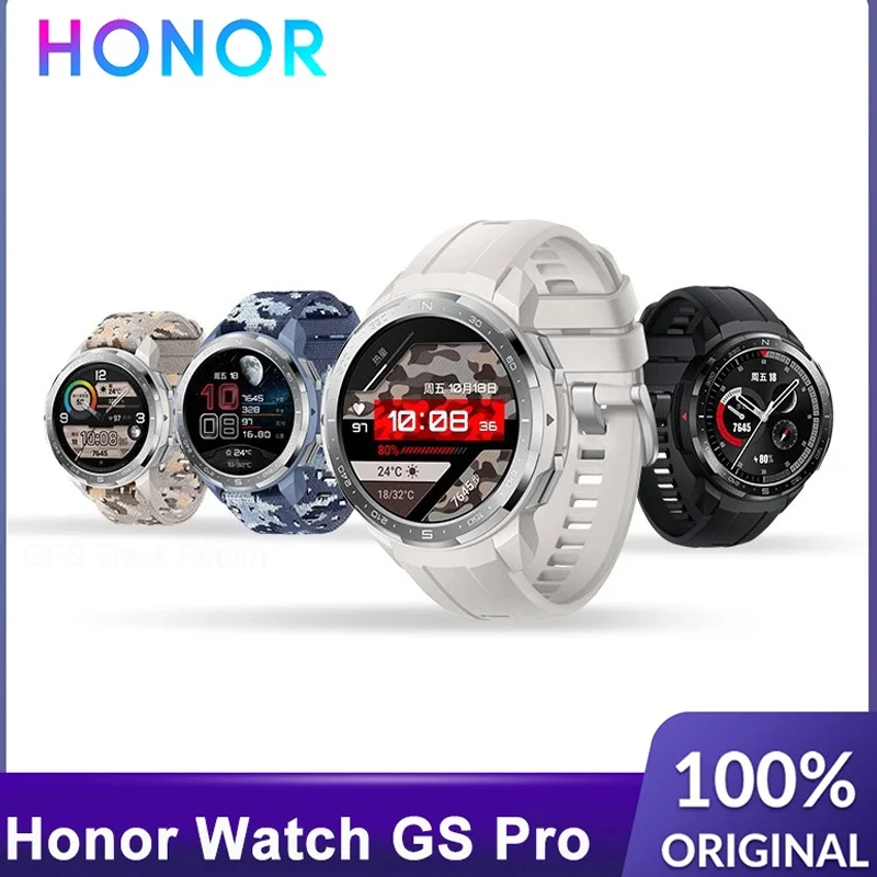 Оригинальные Смарт-часы HUAWEI Honor Watch GS Pro 1 39 дюйма AMOLED 25 дней в режиме ожидания