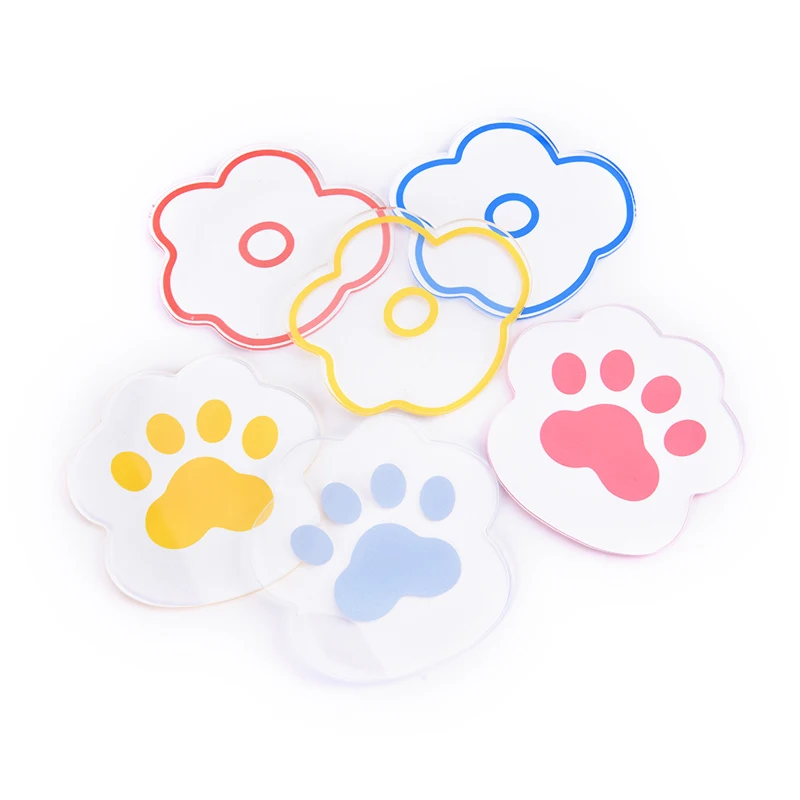 

1Pc Nail Art Display Stand Acrylic Palette Ins Japanese Flower Cat Claw Manicure Photo for Nail Color Mixing Display tool