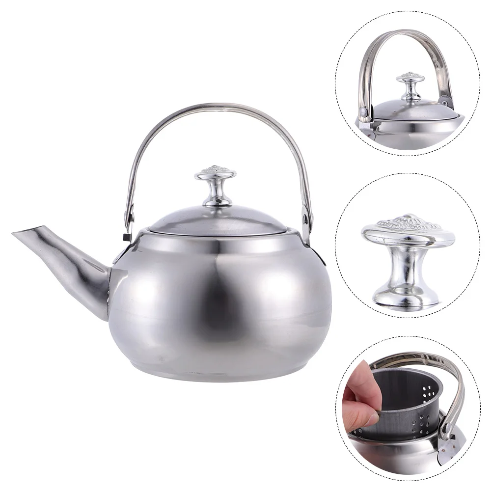 

Kettle Tea Pot Water Teapot Stovetop Stainless Steel Coffee Stovefor Blooming Boiling Home Teakettle Boiler Heating Induction