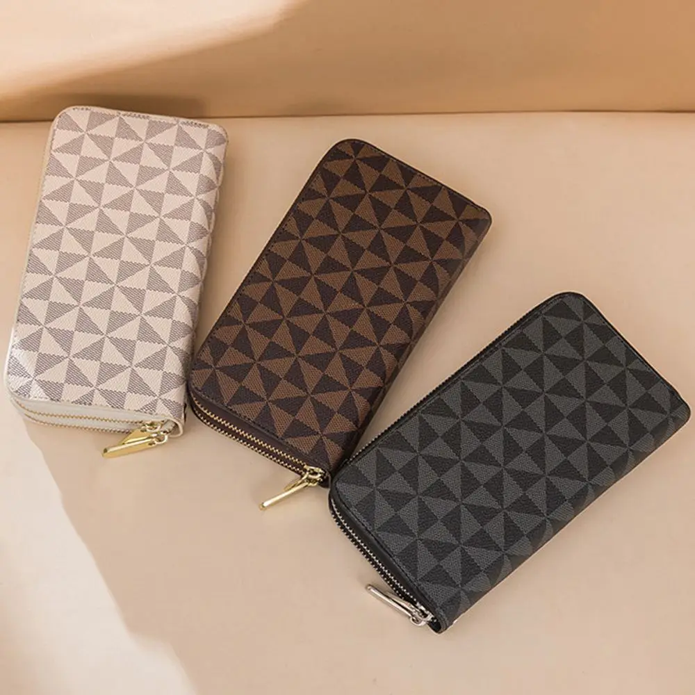 

2022 New Brand Long Wallet , Crocodile Pattern Multi-card Coin Purse , Female Print Clutch , Pu Double Zipper Wallet