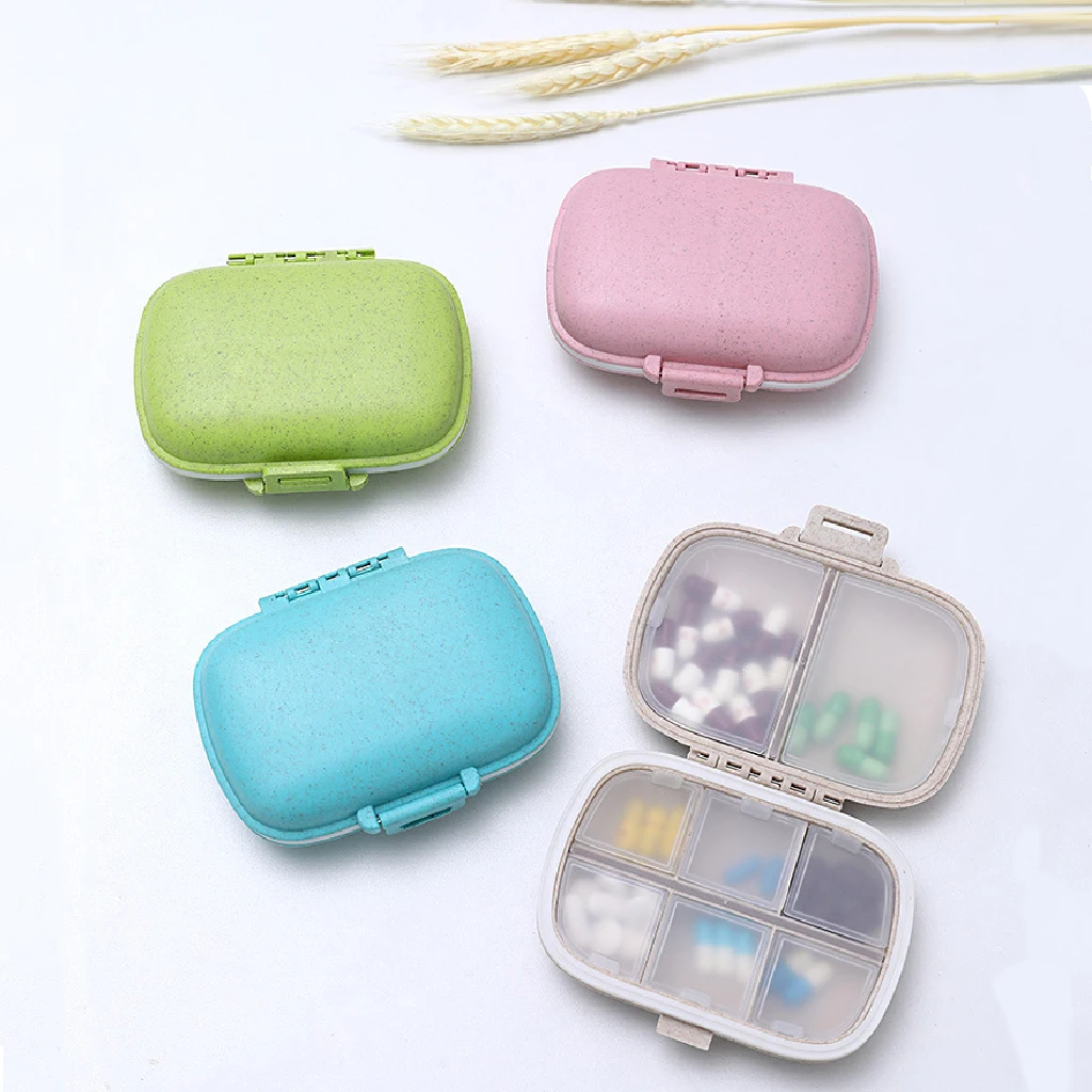 

Portable Pill Case Container with 8 Compartments for Medicine Tablets Pill Storage Box Organizer Travel 7 Days Weekly Pillbox