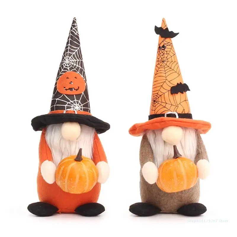 

Игрушка-Гном на Хэллоуин C5AD, тыква, летучая мышь, паук, сетчатая плюшевая игрушка, украшение для дома, праздника, вечеринки, украшение для обе...