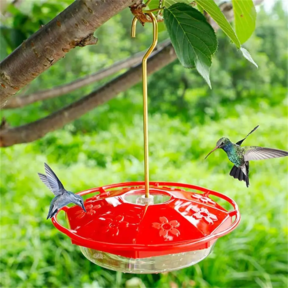 

8-Hole Hummingbird Feeder Outdoors hanging Wild Bird Water Drinker Feeder Waterer Pet Bird Supplie Drinking Cup Bowls
