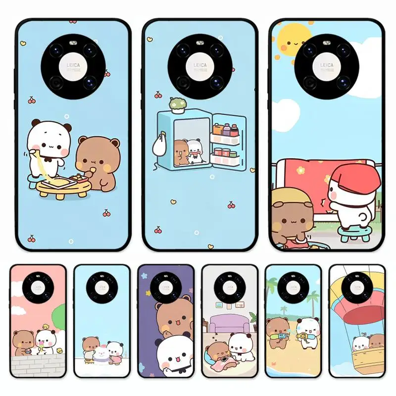 

Bubududu Panda Phone Case for Huawei Mate 20 10 9 40 30 lite pro X Nova 2 3i 7se