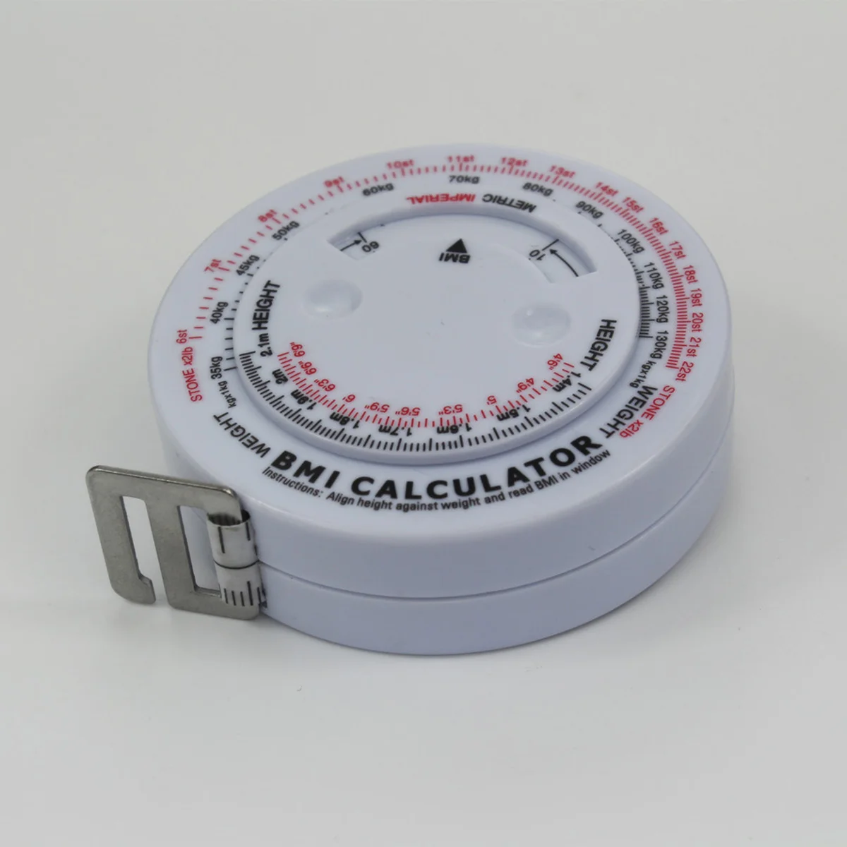 BMI Tape Measure Calculator Sewing Tailor Body Scale Fitness Caliper Measuring Retractable Fat