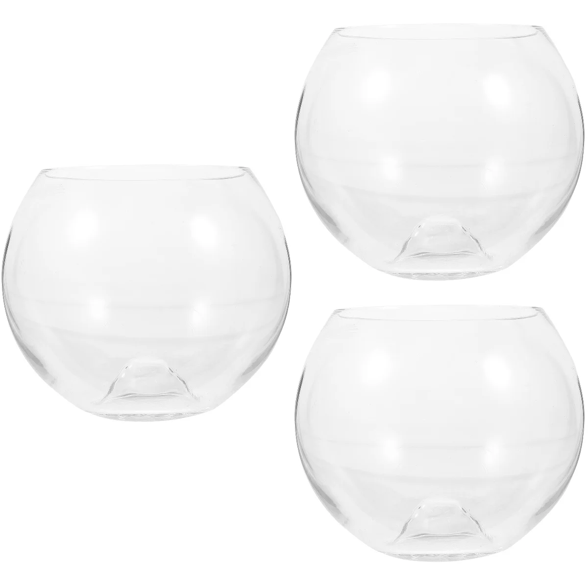 

3pcs Transparent Whiskey Glass Delicate Glass Household Cup Whiskey Accessory