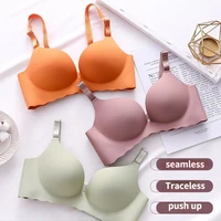 sexy set woman 2 pieces bras for women wireless breathable underwear gather push up lingerie seamless bralette womens bar set