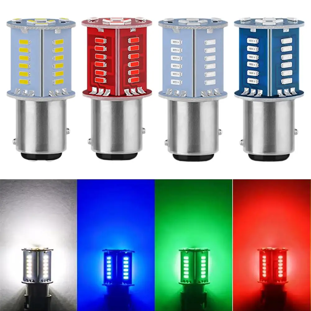 Взрывная вспышка 12 В 1157 BAY15D Светодиодный режим мигания и потока Мотоциклетная