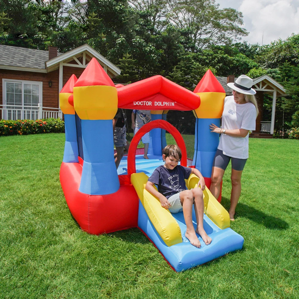 

Small Kids Inflatable Bounce House Jumping Bouncy Castle for Inside Party Play Children Personal Use Amusement Park with Blower