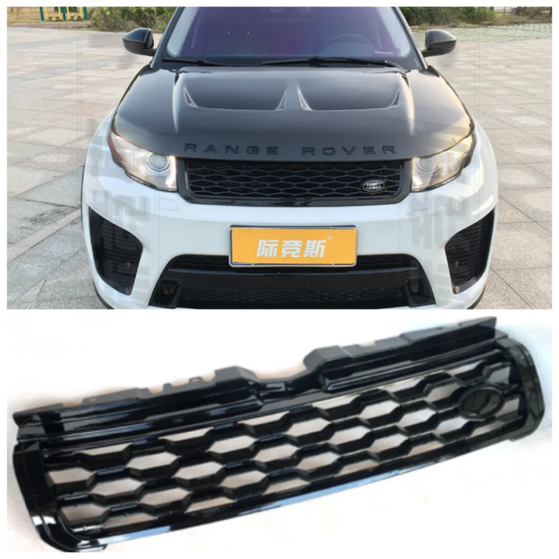 

Fits For Land Range Rover Evoque 2013 2014 2015 2016 2017 2018 2019 High quality ABS Mesh Grille Trim Racing Grills