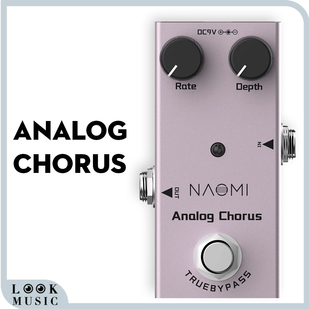 

NAOMI NEP Series Guitar Effect Pedal Analog Chorus True Bypass For Electric / Acoustic Electric Guitar Effect Pedal