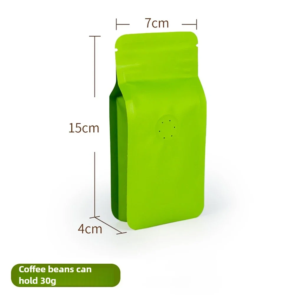 100 шт. термосвариваемая боковая ластовица 30 г мешок для порошка кофейных зерен с