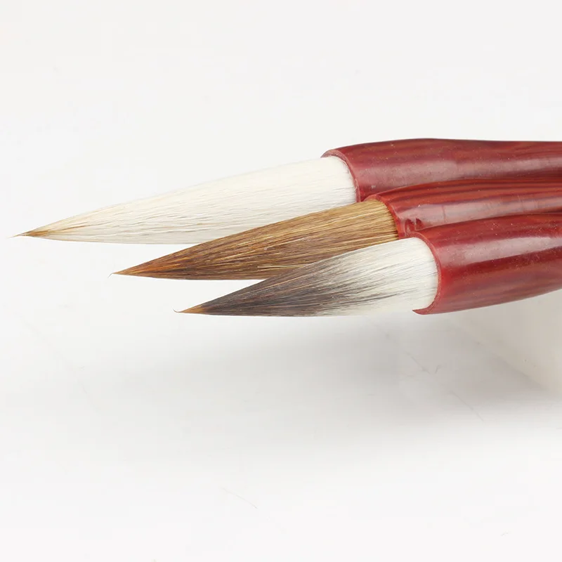 Kup Three-pack Of Sheep Hair And Wolf Hair Brush Set Chinese Traditional Calligraphy And Painting Practice Professional Supplies Najtaniej Three-pack Of Sheep Hair And Wolf Hair Brush Set Chinese Traditional Calligraphy And Painting Practice Professional Supplies