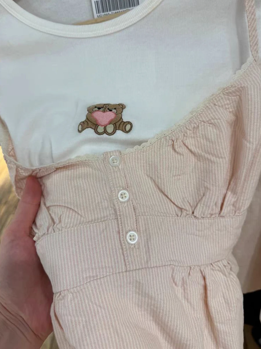 Майка женская с кружевной отделкой хлопковый топ на пуговицах v-образным вырезом