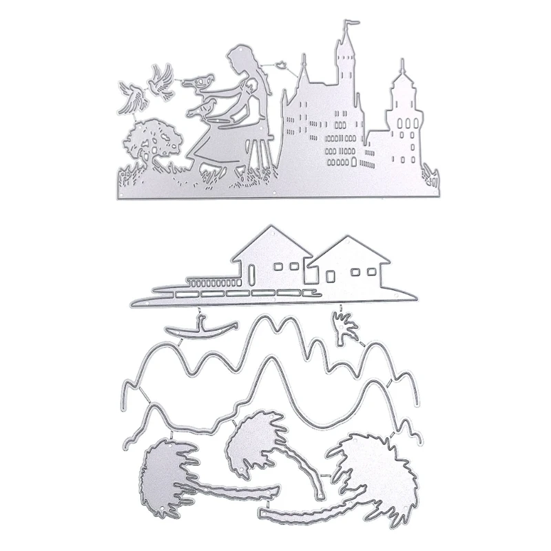 

Metal Die Cuts Rural Girl Cutting Dies Stencils DIY Cutting Template for Scrapbook Album Paper Card Embossing Crafts
