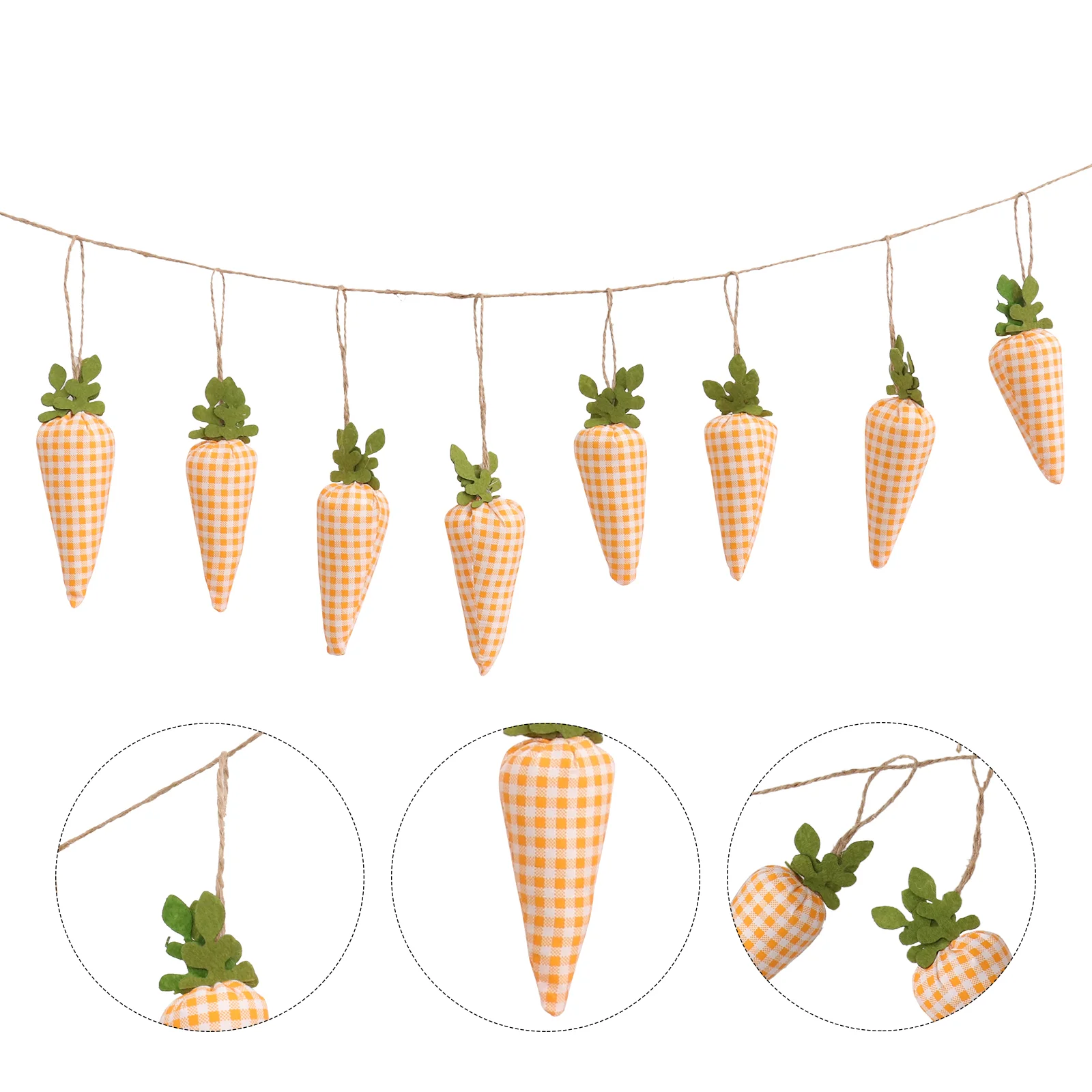 

Easter Carrot Banner Garland Hanging Ornaments Decor Themedecorations Carrots Artificial Lovely Tree Pendant Decoration Ornament