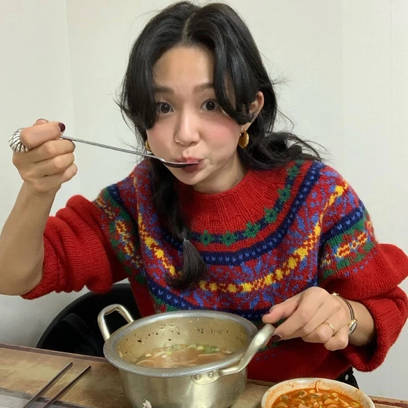 Женский вязаный свитер Nordic Fair Island