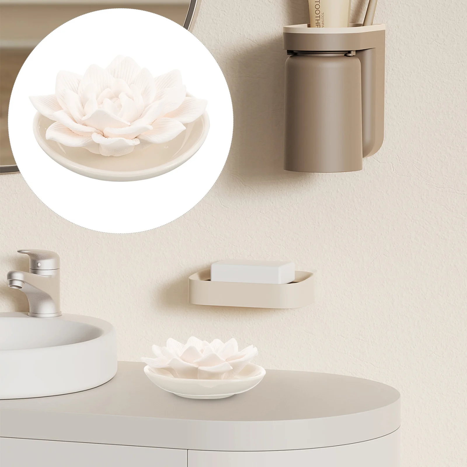 

Aromatherapy Diffusers Desk Office Mini Plaster Essential Oil Passive Flower Oils