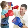 Kids Children Boxing Gloves Professional Flame Mesh Breathable PU Leather Flame Gloves Sanda Boxing Training Glove 2