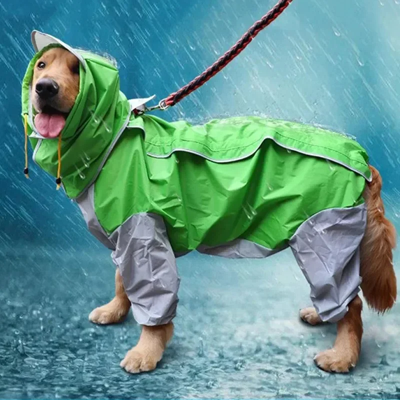 

For Pet Jacket Para Perrors Jumpsuit Dog Cape Hooded Waterproof Raincoat Coat Big Rain Rain Dogs Chubasquero Medium Dot Dog